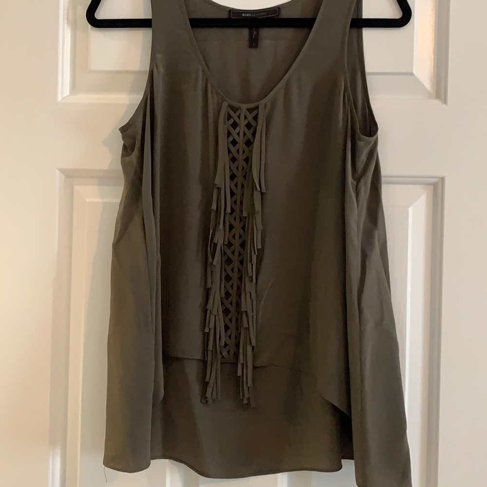 BCBG sleeveless blouse